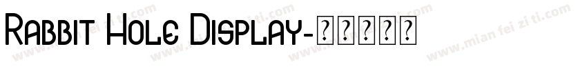 Rabbit Hole Display字体转换